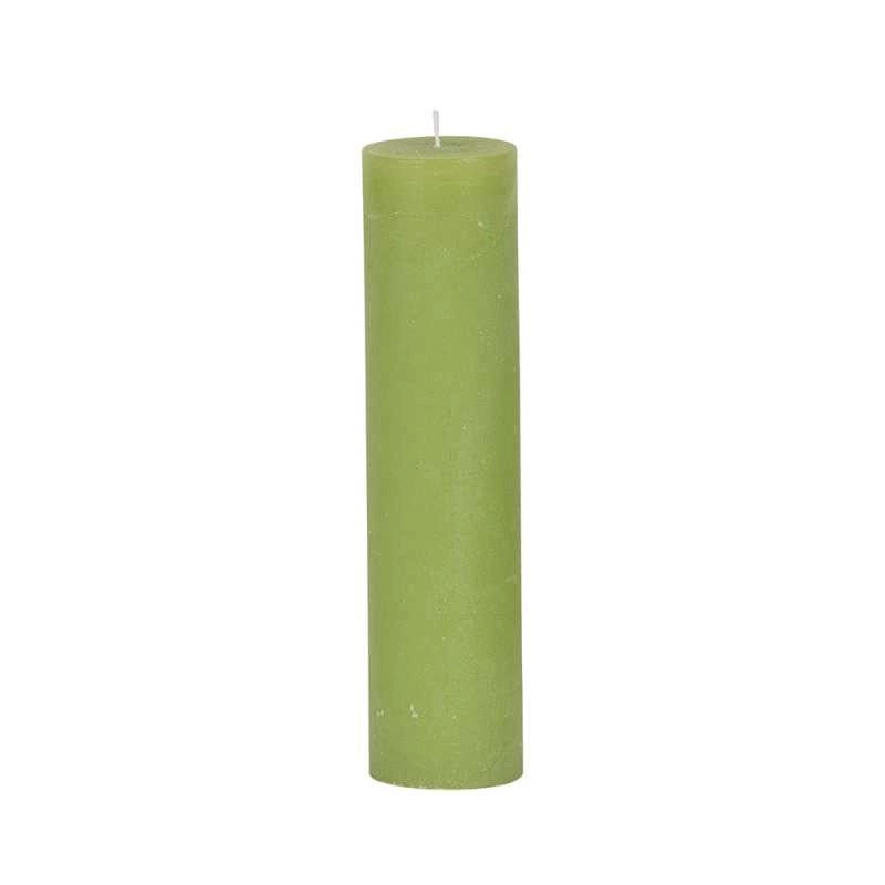Weizenkorn Kerze Lindgrün 210/66mm