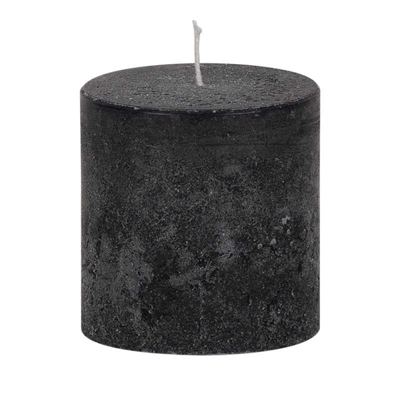 Weizenkorn Kerze schwarz 70/66mm