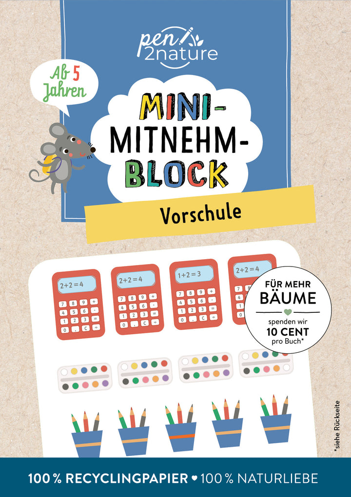 von pen2nature: Mini-Mitnehm-Block Vorschule