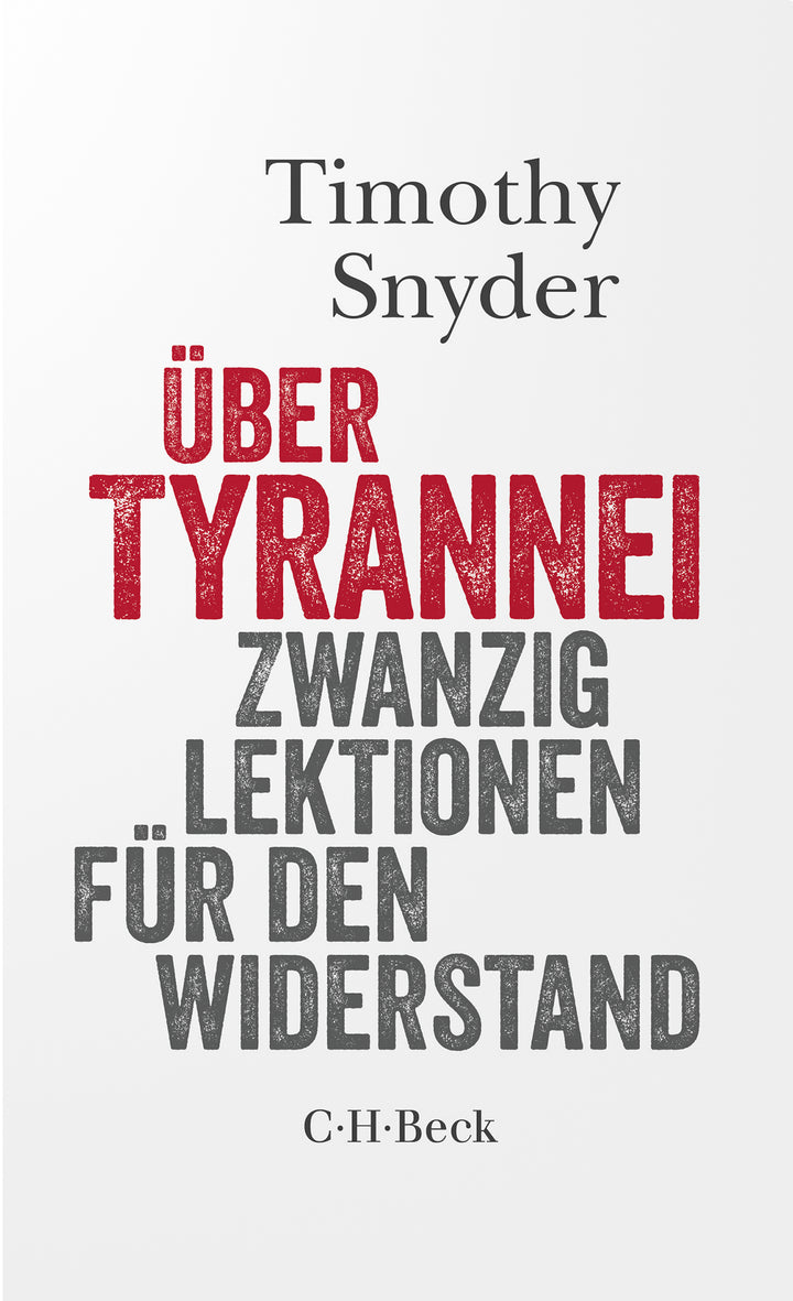 Snyder, Timothy: Über Tyrannei