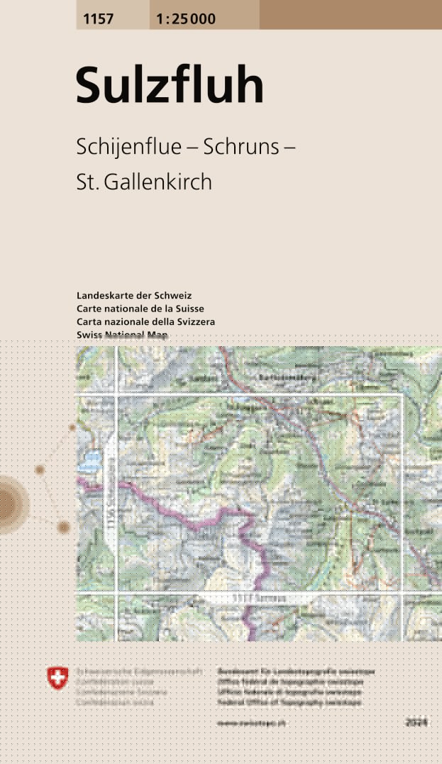 Sulzfluh. 1:25'000:  -Wanderkarten   