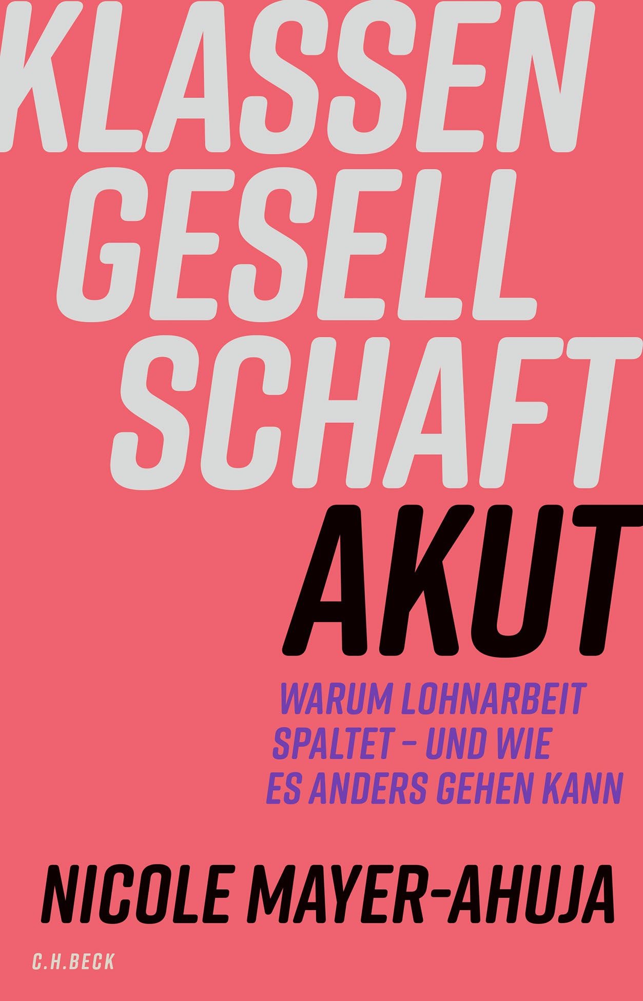 von Nicole Mayer-Ahuja: Klassengesellschaft akut