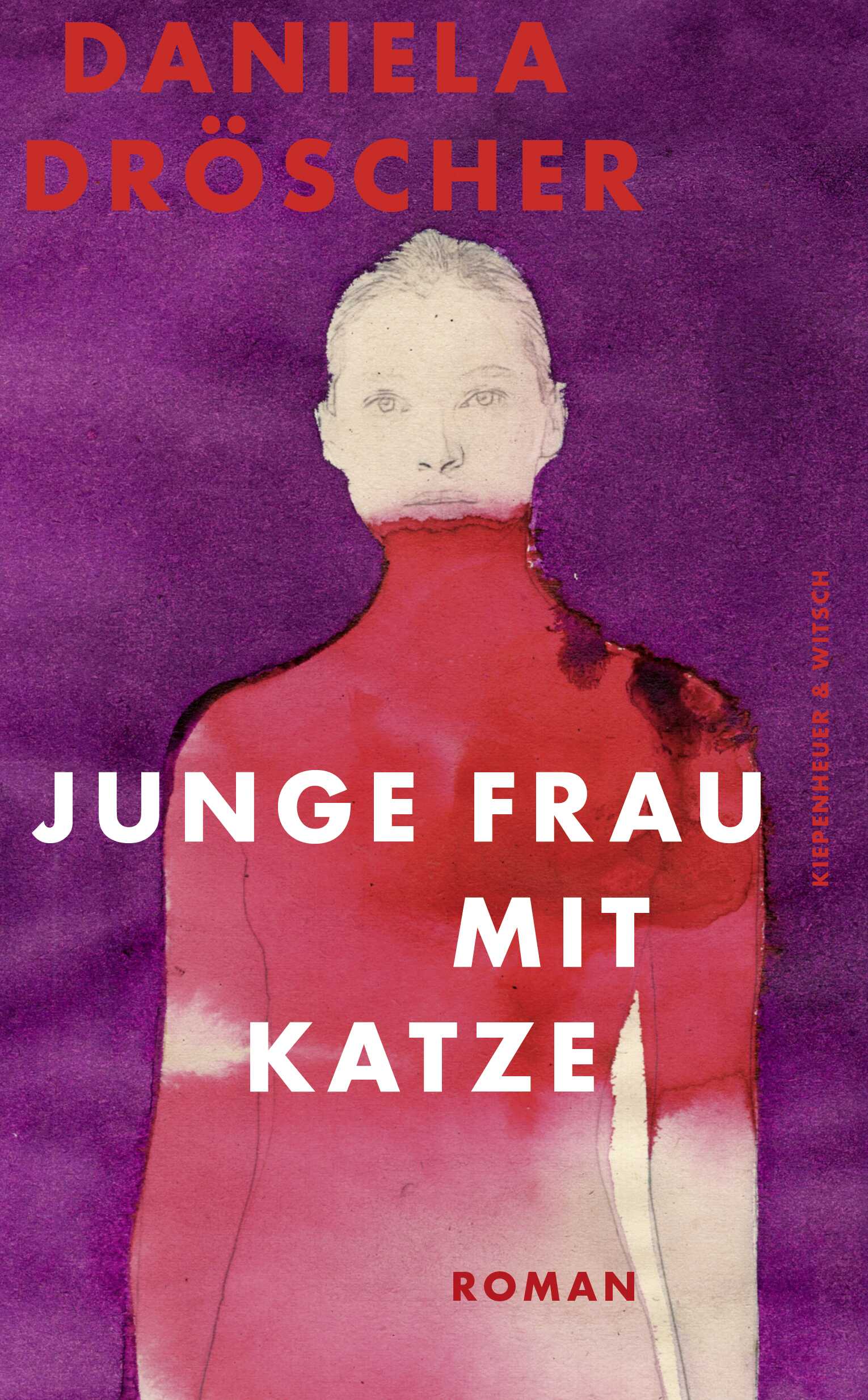 von Daniela Dröscher: Junge Frau mit Katze