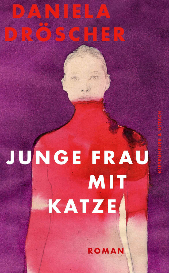 von Daniela Dröscher: Junge Frau mit Katze