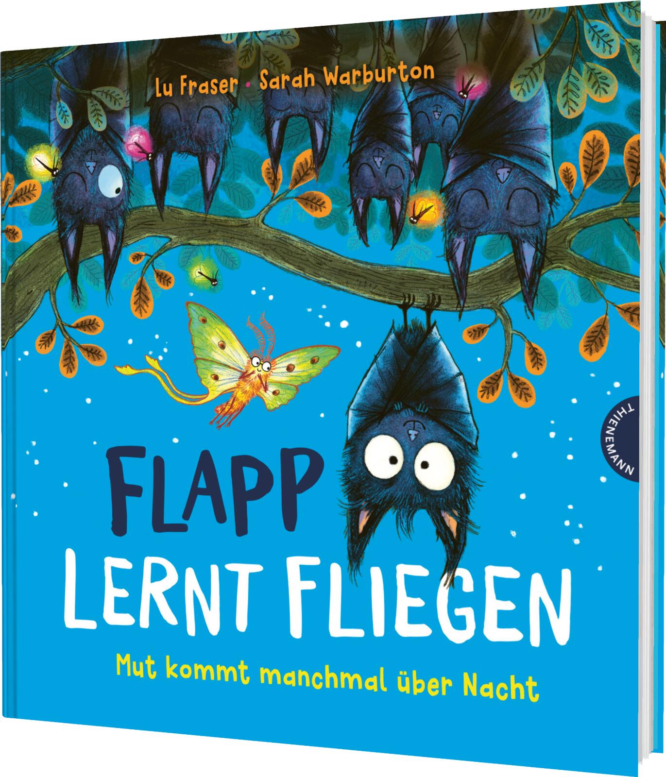 von Lu Fraser, illustriert von Sarah Warburton, übersetzt von Maria Höck: Flapp lernt fliegen -   Bilderbücher - Geschichten für alle Kinder