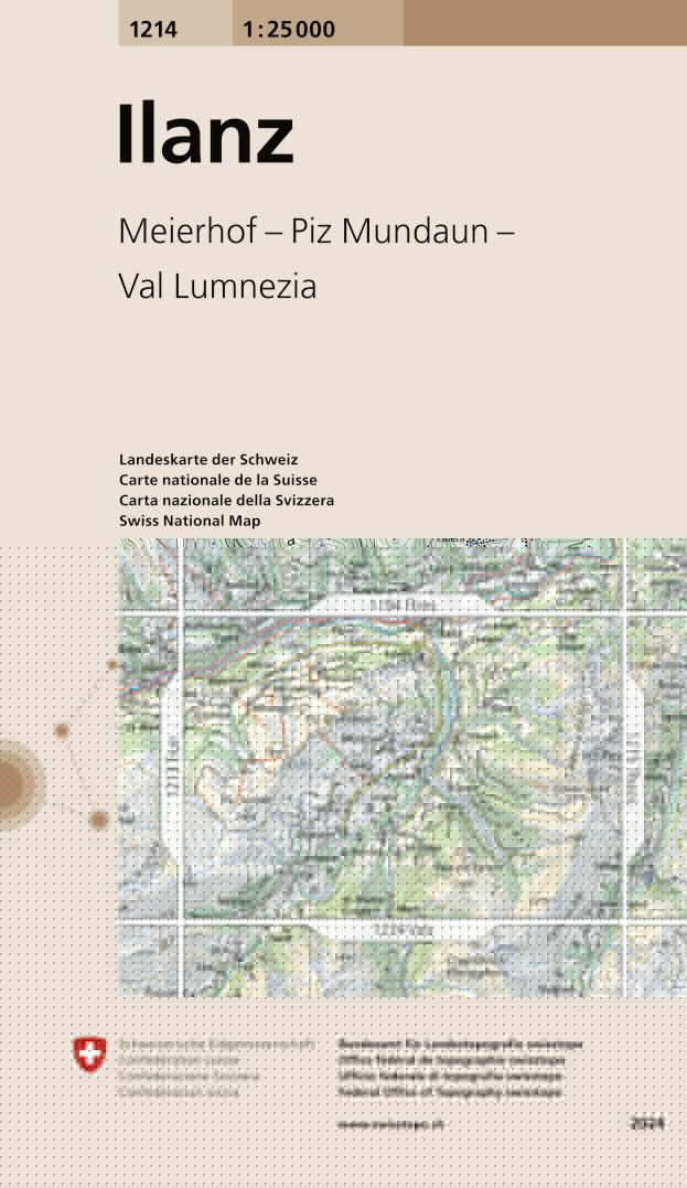 Ilanz. 1:25'000 -Wanderkarten   