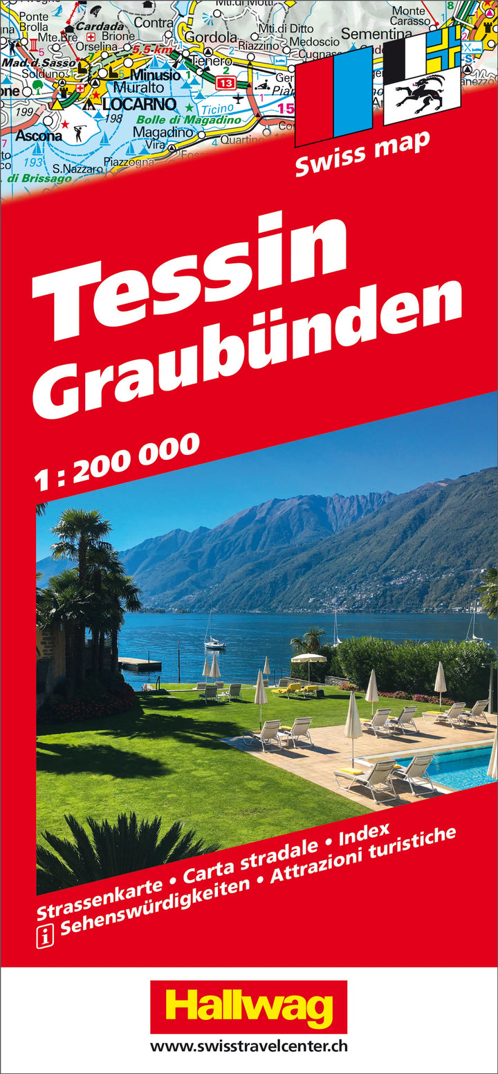 Hallwag Kümmerly+Frey AG (Hrsg.)        : Tessin und Graubünden Strassenkarte 1:20