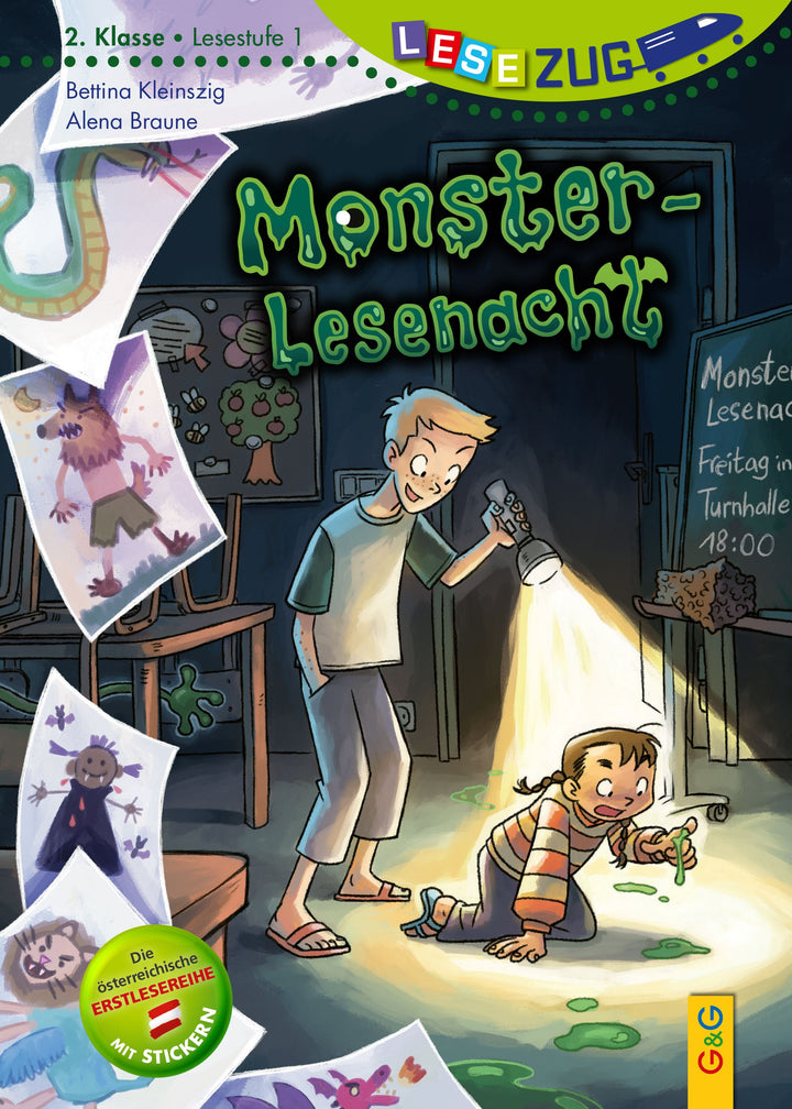von Bettina Kleinszig, illustriert von Alena Braune: LESEZUG/2. Klasse – Lesestufe 1: Monster-Lesenacht