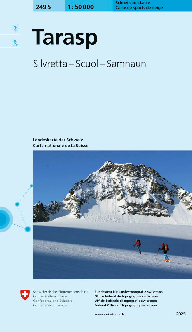249S Tarasp Schneesportkarte. 1:50'000