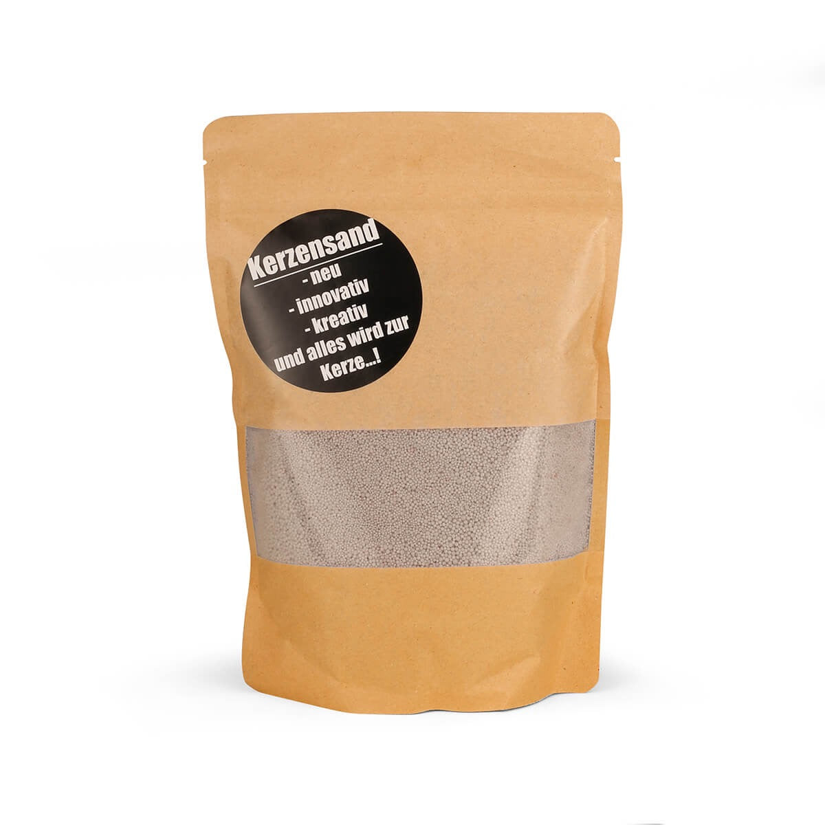 Kerzensand grau 400 g mit Docht - Kerzen machen ohne Wachs zu schmelzen