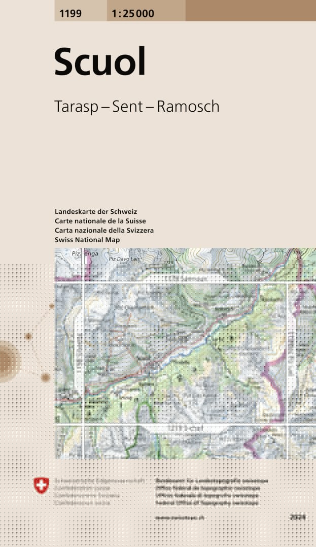 Scuol. 1:25'000 -Wanderkarten   