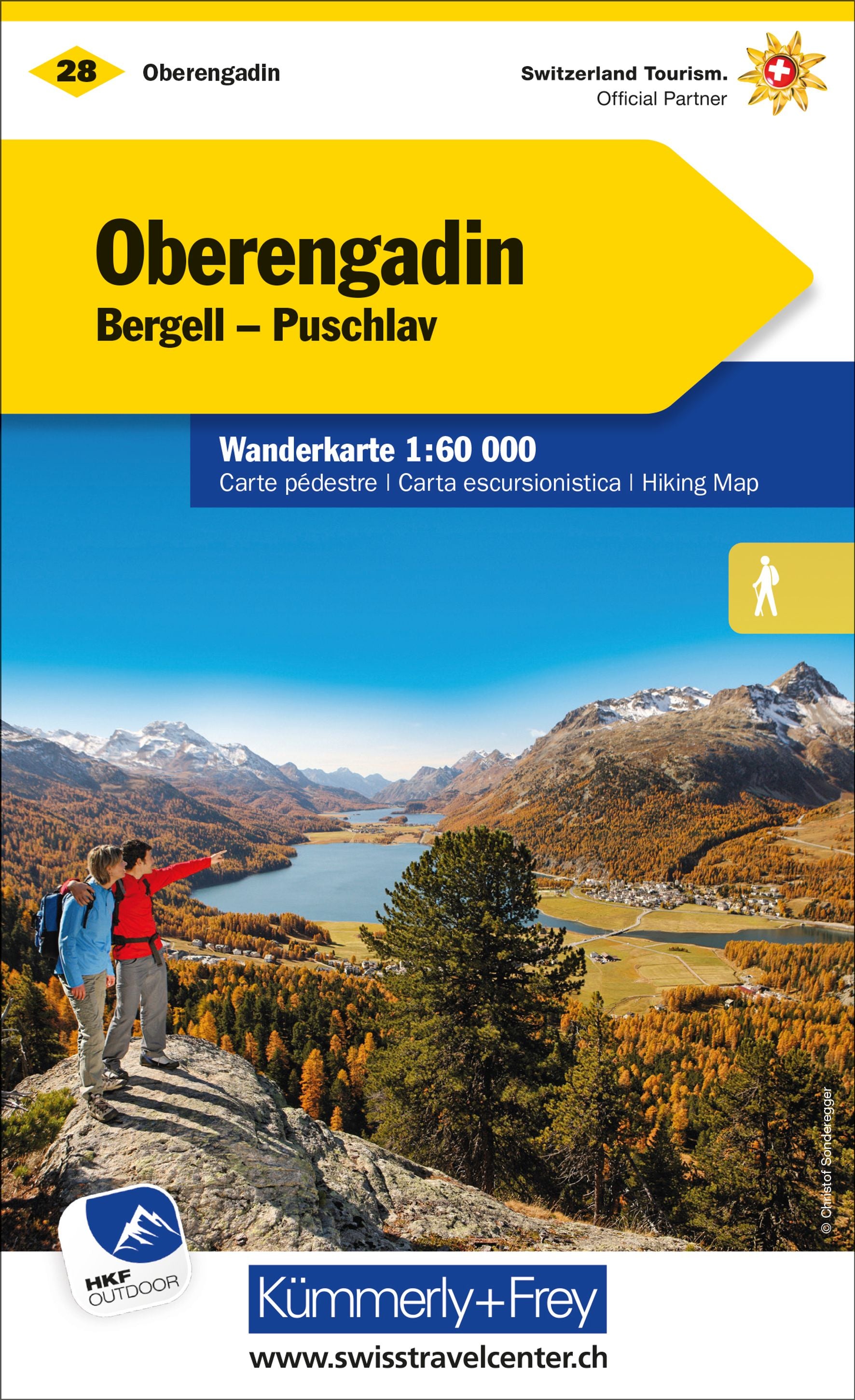 Schweiz, Oberengadin, Nr. 28, Wanderkarte 1:60'000