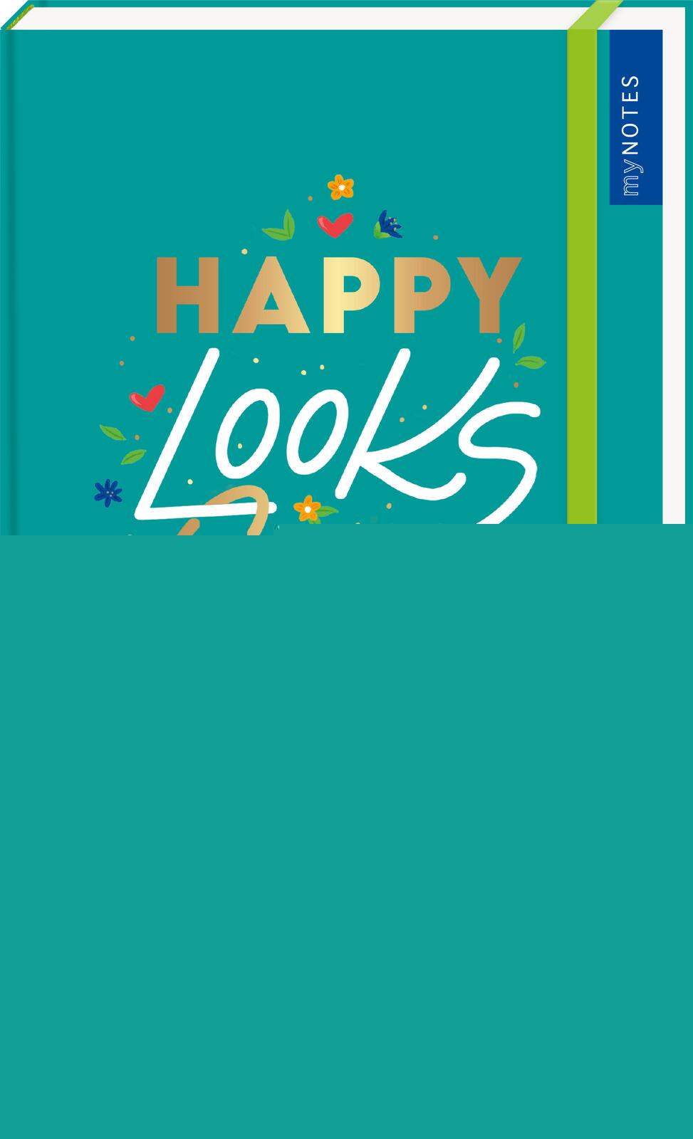 myNOTES Papeterie: Notizbuch A5 HAPPY LOOKS GOOD ON YOU - COLOR-POP -