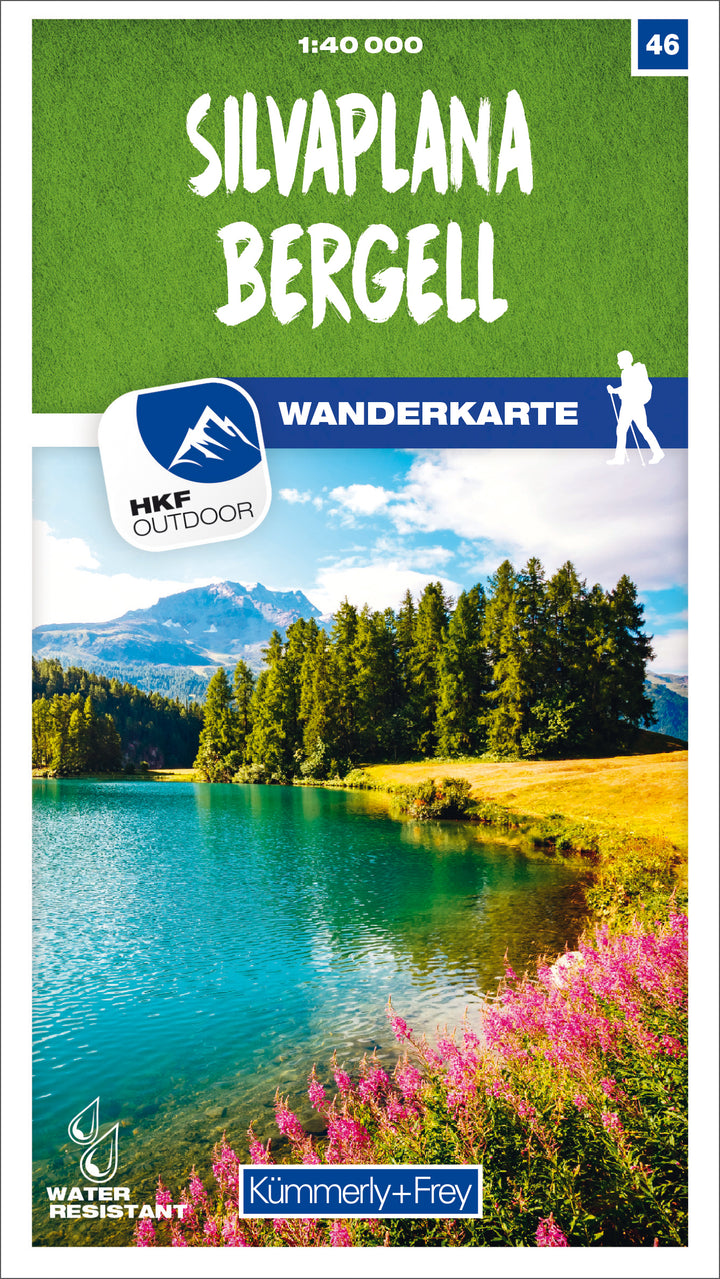 Silvaplana - Bergell 46 Wanderkarte 1:40 000 matt laminiert. 1:40'000