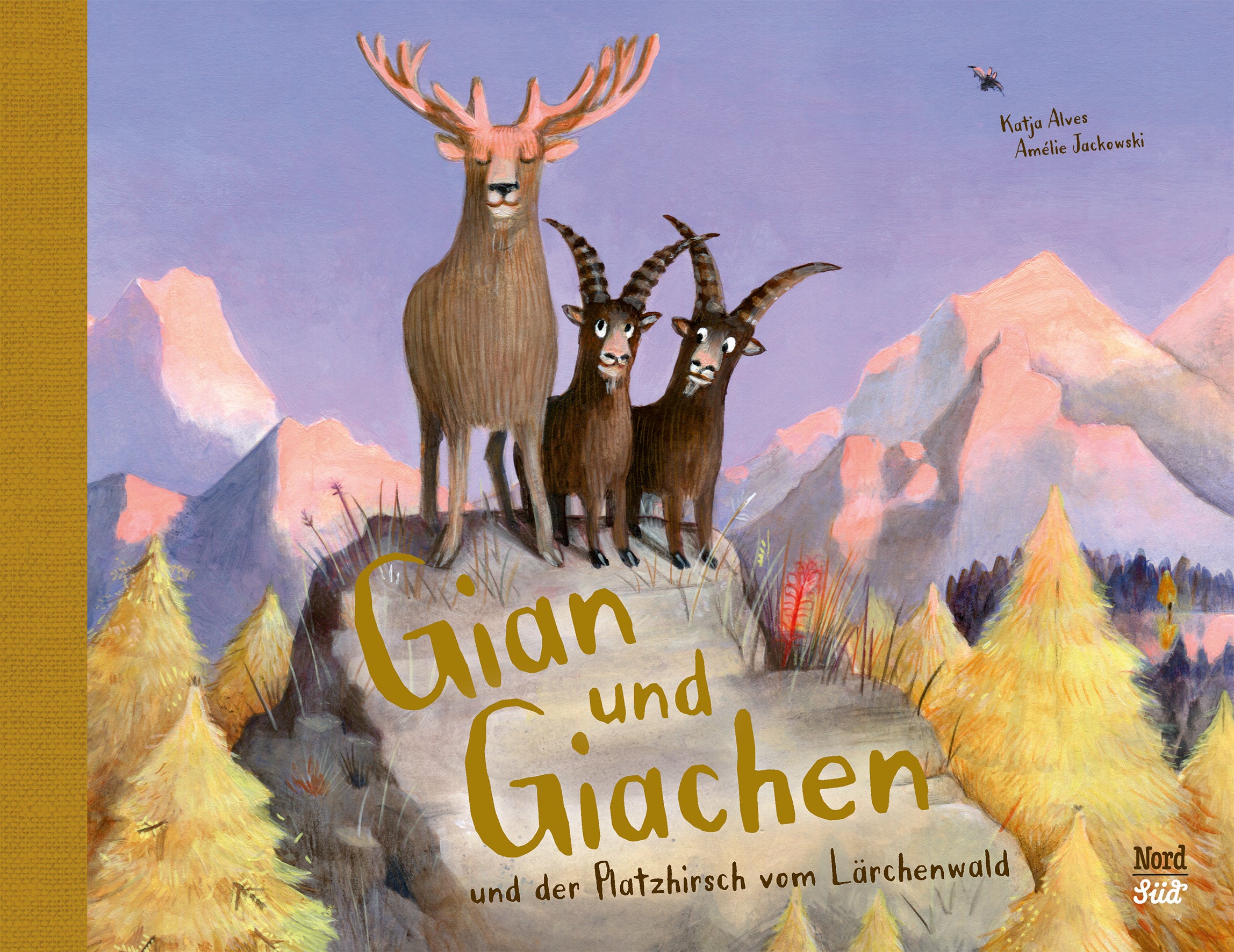 von Katja Alves, illustriert von Amélie Jackowski: Gian und Giachen und der Platzhirsch vom Lärchenwald