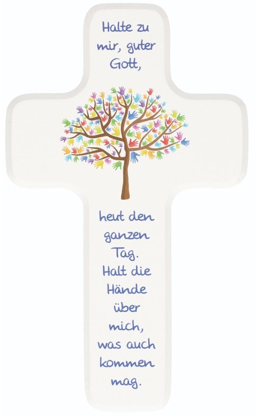 Kinderkreuz aus Holz "Lebensbaum"