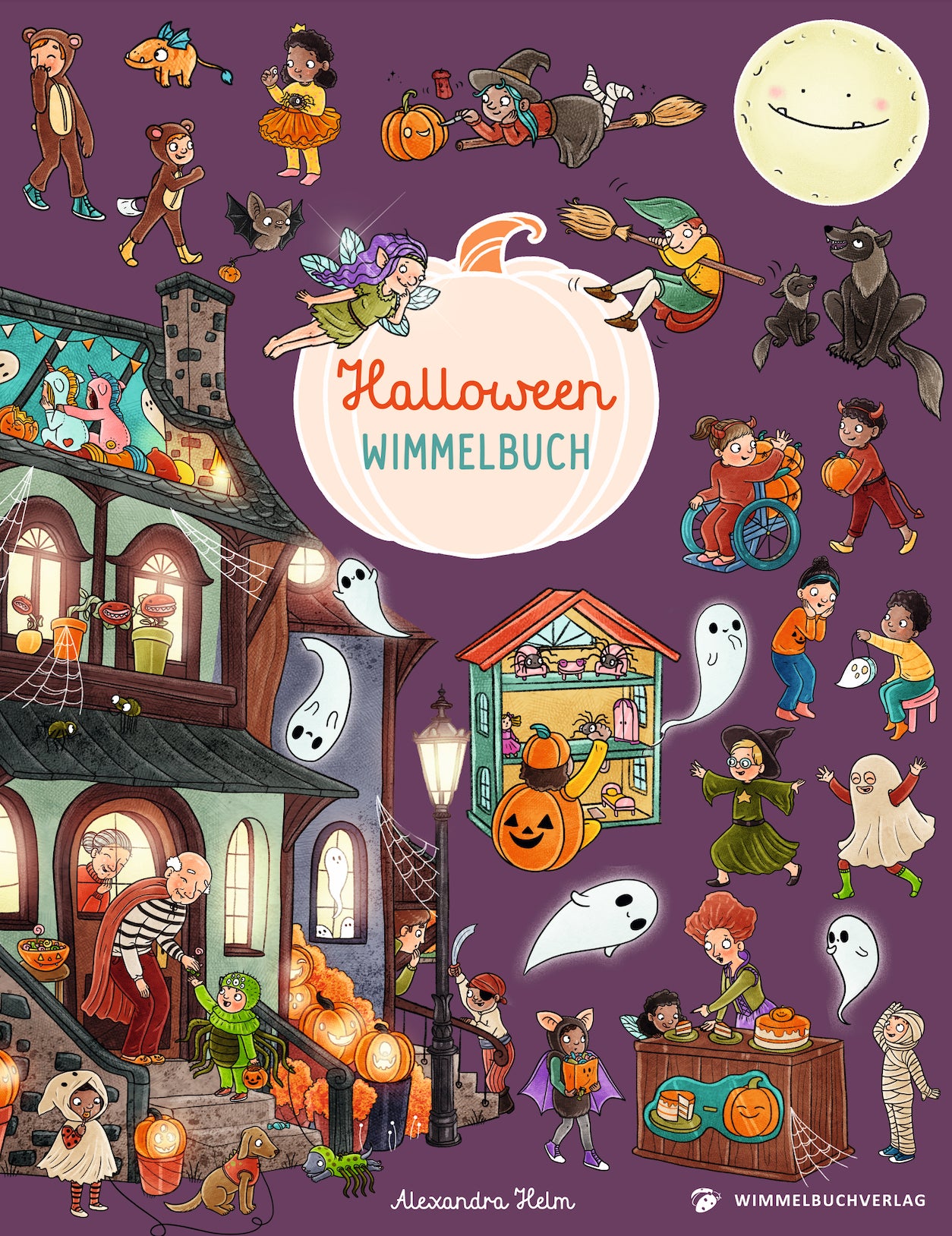 illustriert von Alexandra Helm: Halloween Wimmelbuch