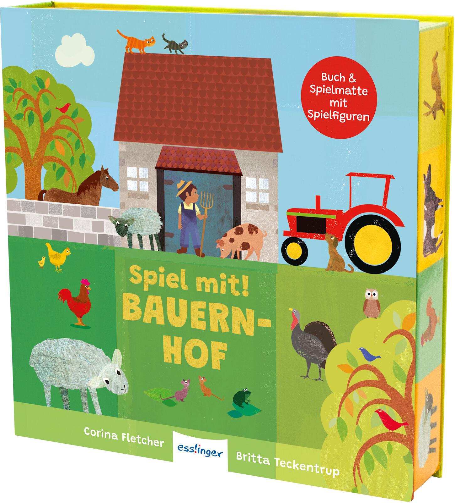 illustriert von Britta Teckentrup, designed von Corina Fletcher: Spiel mit! Bauernhof