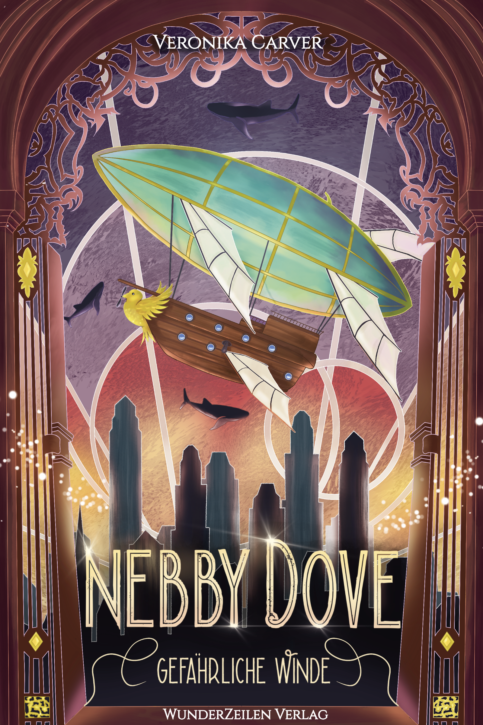 von Veronika Carver, Covergestaltung von Vinachia Burke: Nebby Dove - Gefährliche Winde