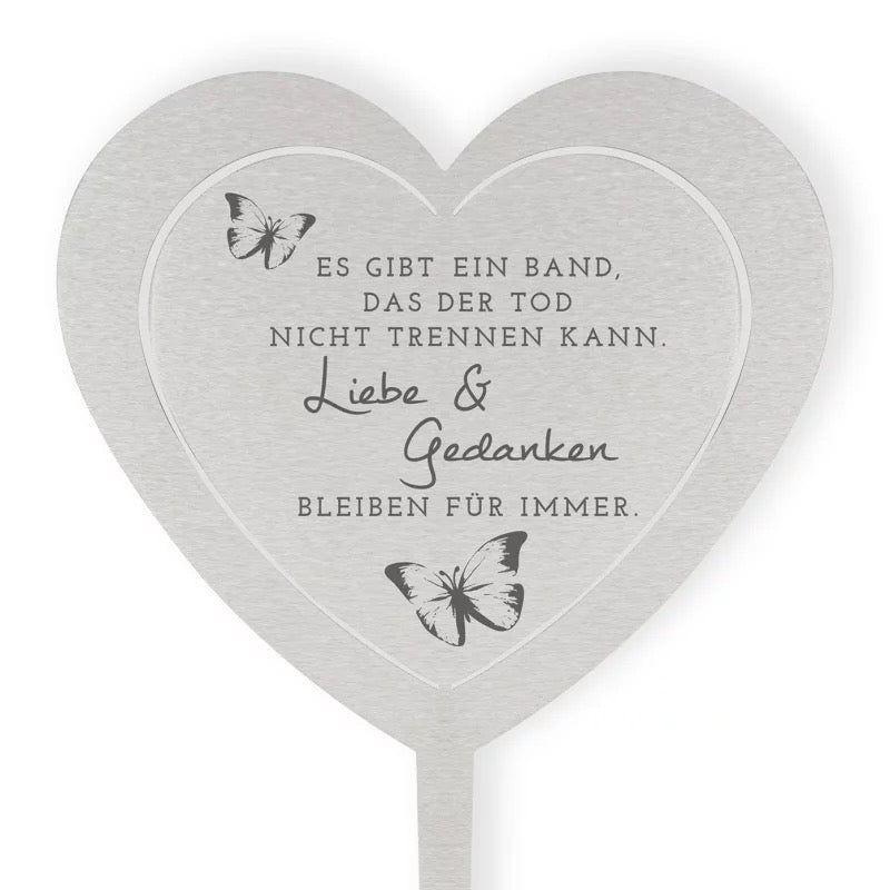 Grabstecker "Liebe und Gedanken"